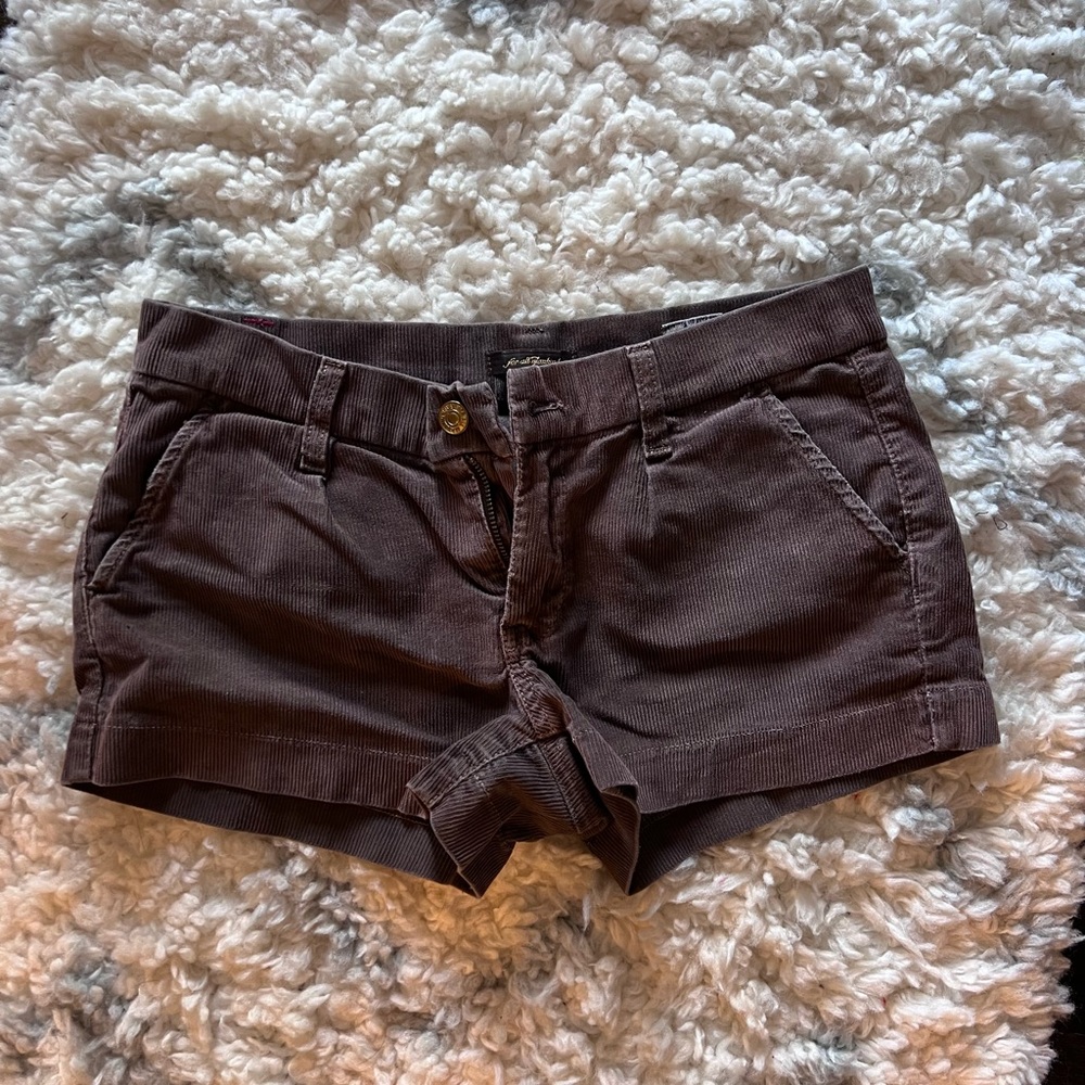7 for All Mankind Brown Corduroy Shorts